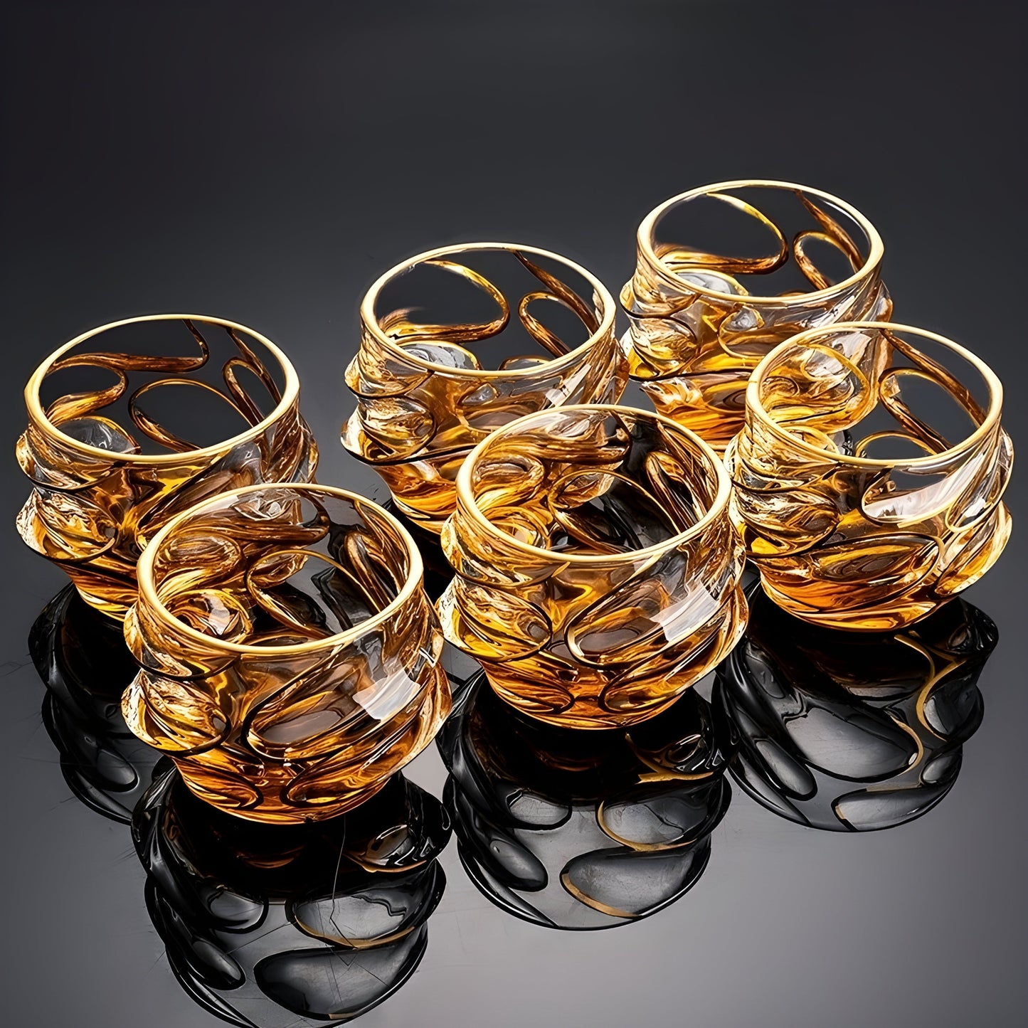 Set di Bicchieri 'Keyhuan' con Decanter  – Portabicchieri e Design Lussuoso GuerraHome