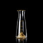 Set Bicchieri da Shot in Cristallo – Modello "Golden Mountain" 24K con Decanter 100 ml