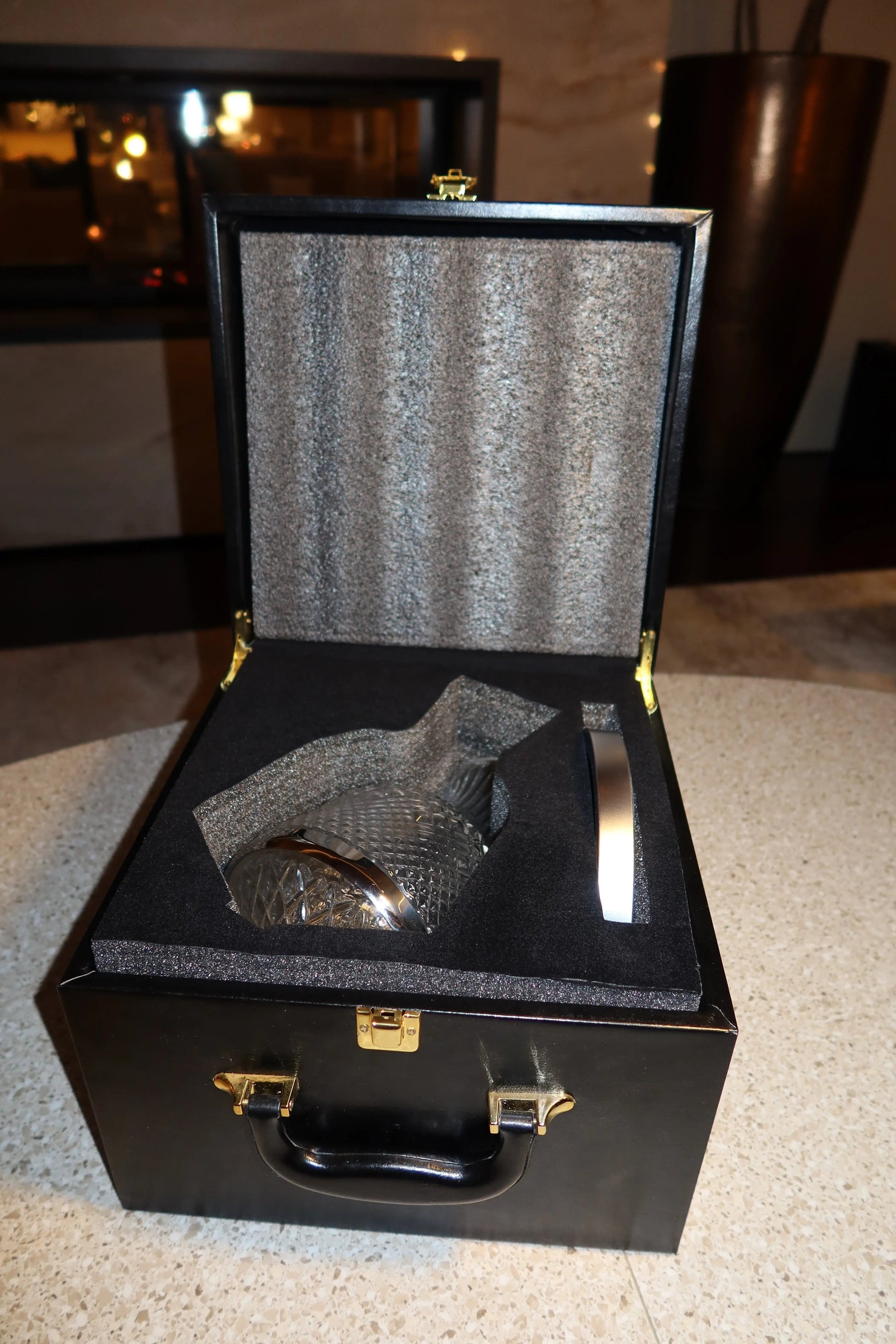 Decanter Vino "Crystal" rotante 360° GuerraHome