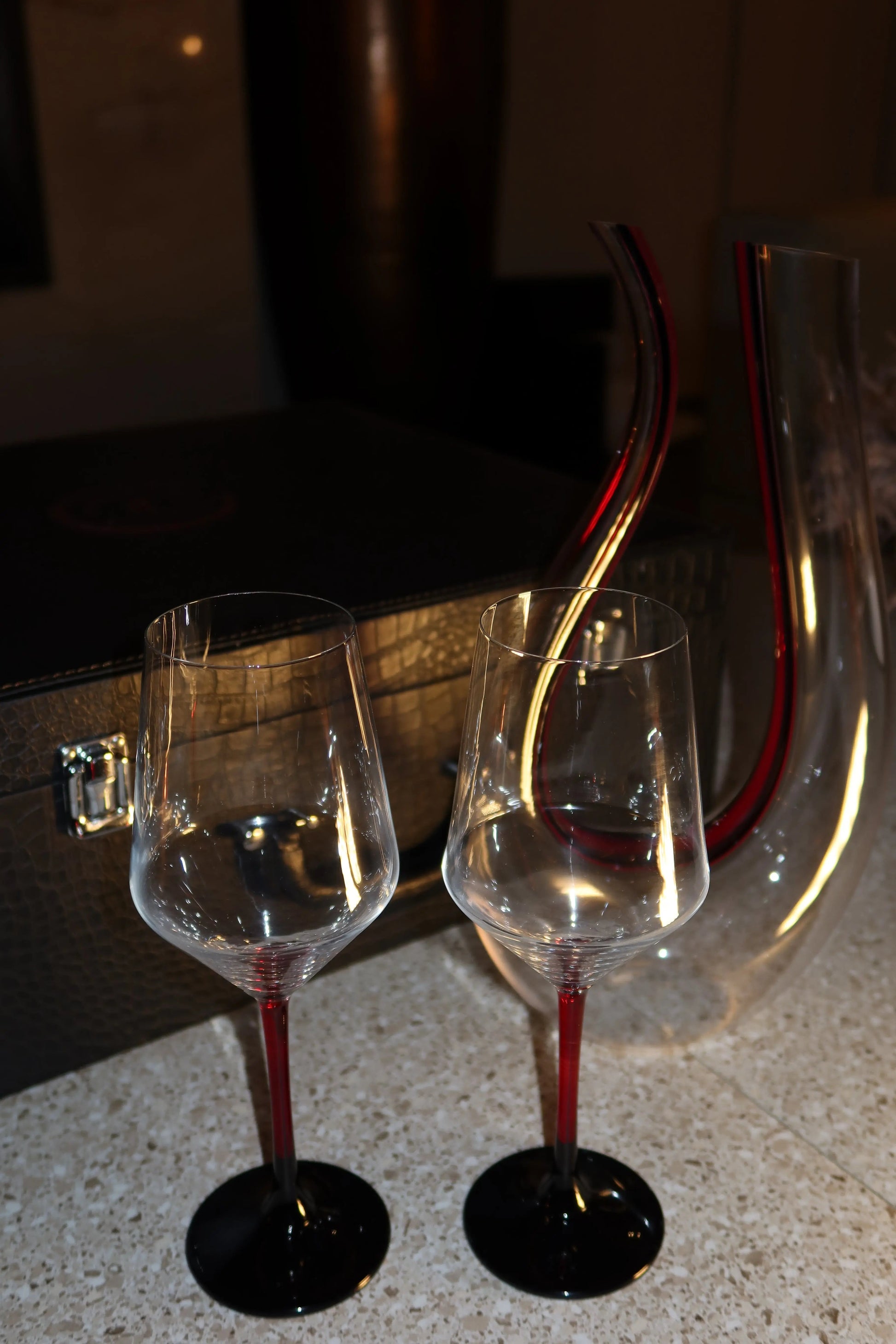 Coppia di Calici Red con Decanter "Waves" GuerraHome