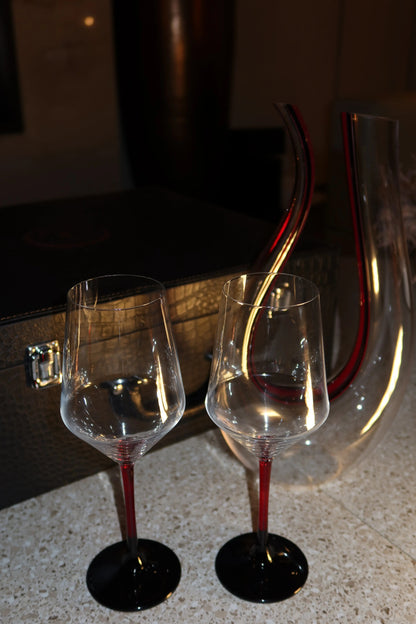 Coppia di Calici Red con Decanter "Waves" GuerraHome