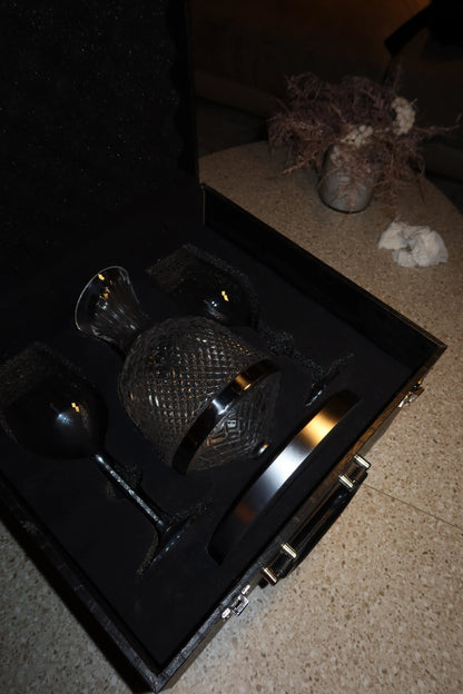 Decanter Vino "Crystal" rotante 360° GuerraHome