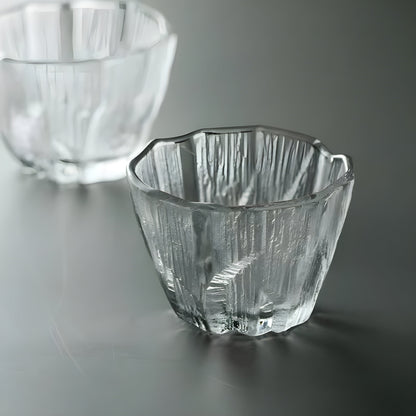 Bicchiere Whisky 'Ice Crystal' – Design Giapponese Irregolare | Con Scatola in Legno GuerraHome