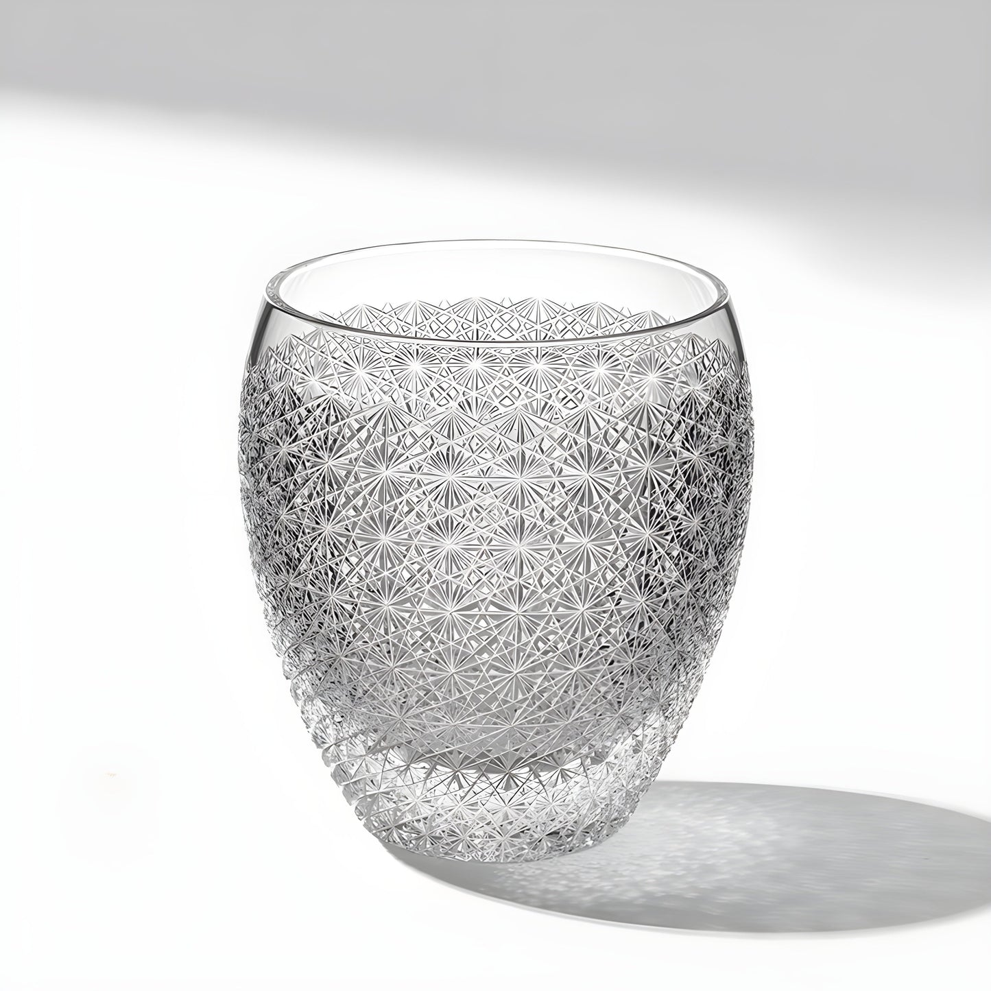 Bicchiere Edo Kiriko – ‘Via Lattea’ – Scatola in legno GuerraHome