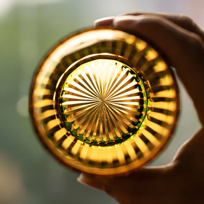 Bicchiere Edo Kiriko – ‘Monte Fuji’ – Scatola in legno GuerraHome