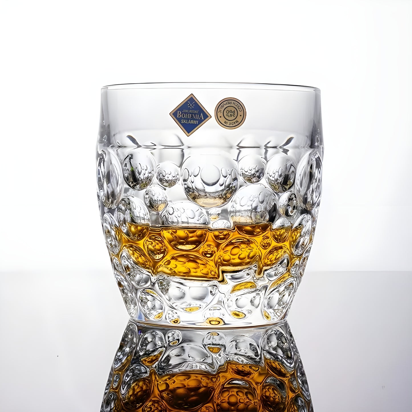 Set di Bicchieri e Decanter in Cristallo Bohemia – Modello 'Lisbona Lucido'