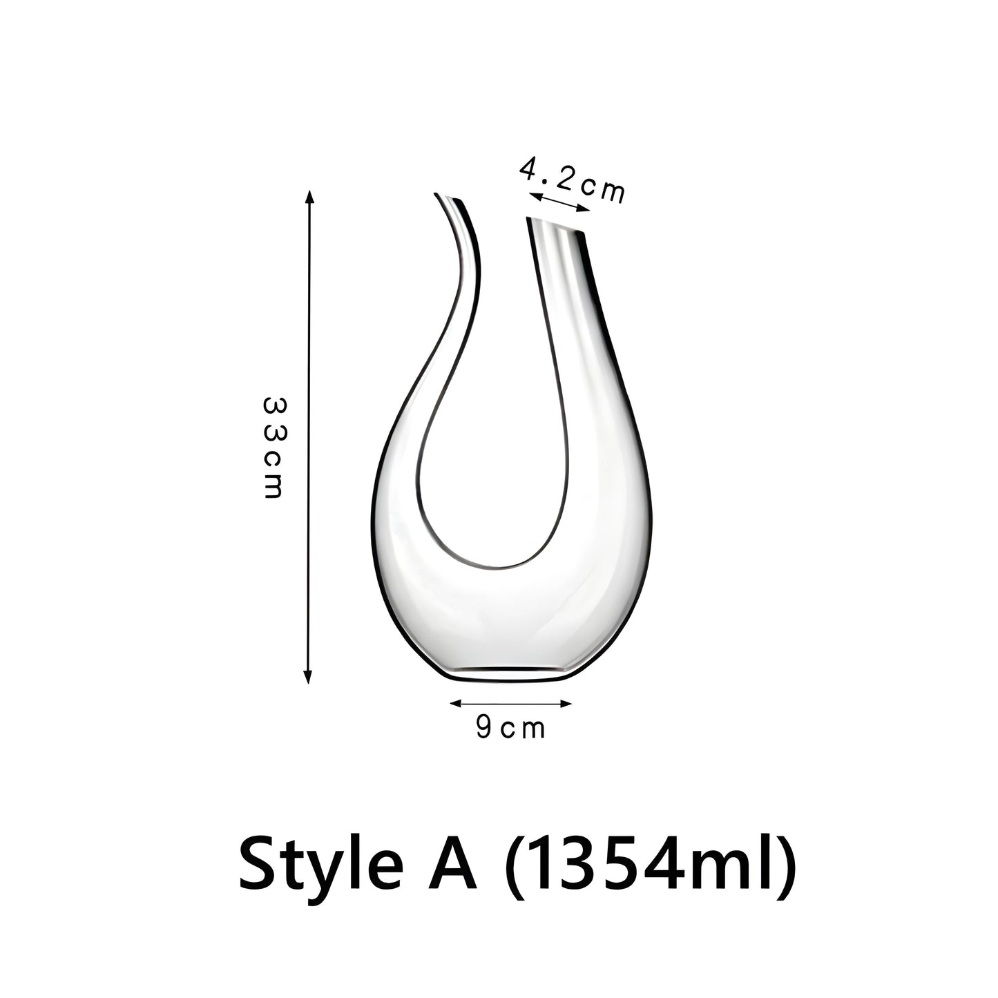 Decanter 'Astratto' in Vetro GuerraHome