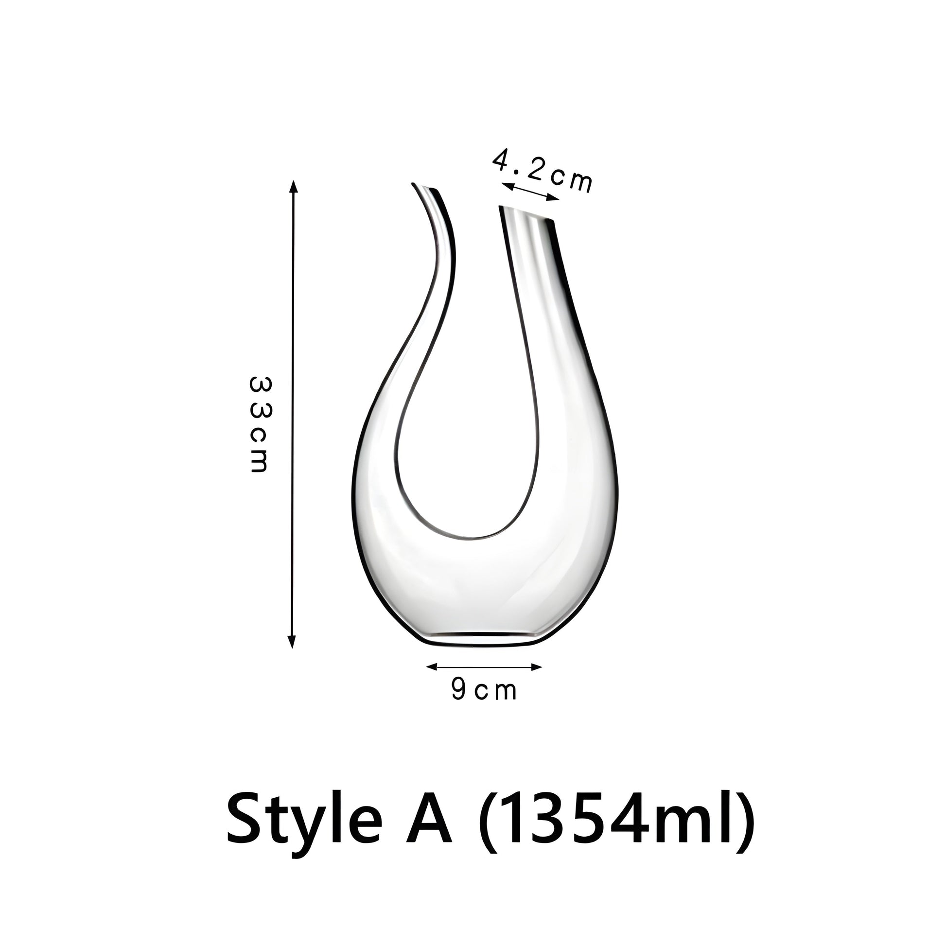 Decanter 'Astratto' in Vetro GuerraHome