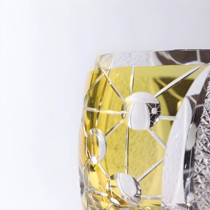 Bicchiere Edo Kiriko – ‘Venere’ (Oro/Nero) – Scatola in legno GuerraHome