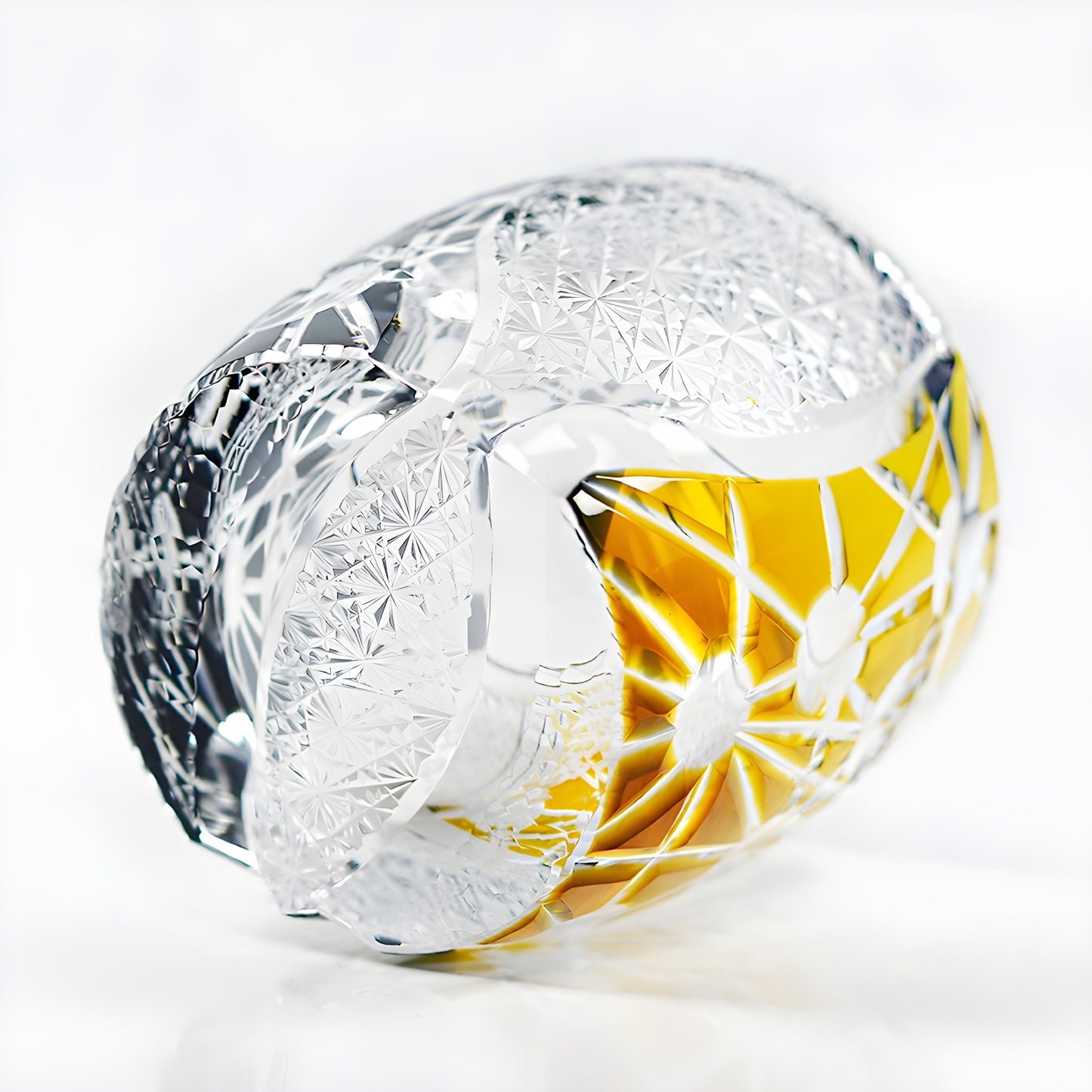 Bicchiere Edo Kiriko – ‘Venere’ (Oro/Nero) – Scatola in legno GuerraHome