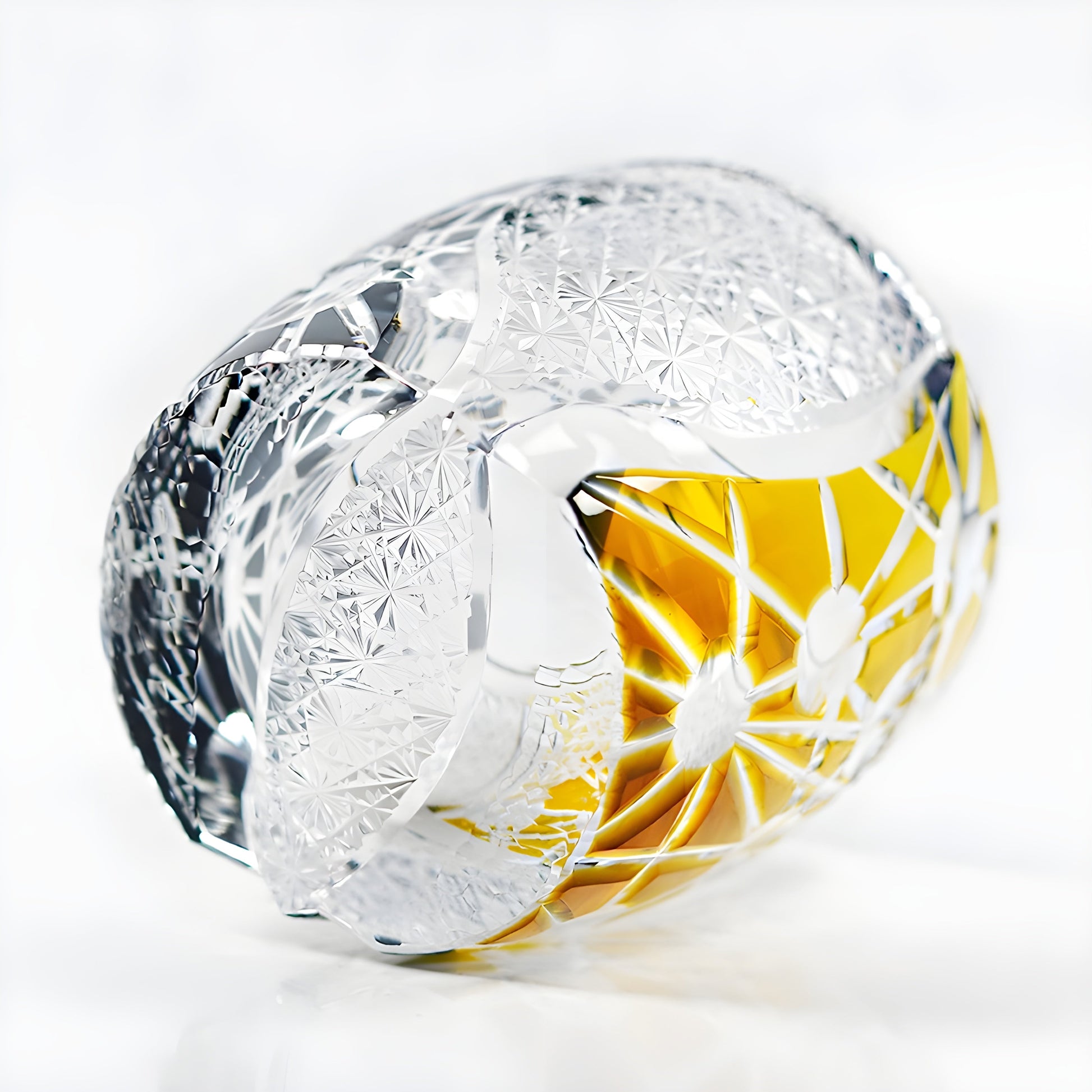 Bicchiere Edo Kiriko – ‘Venere’ (Oro/Nero) – Scatola in legno GuerraHome