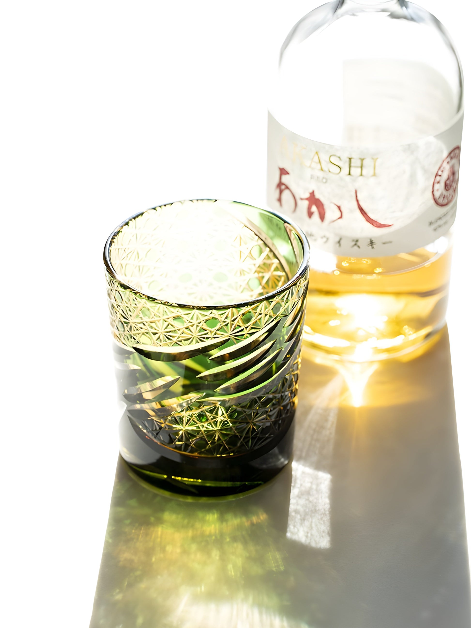 Bicchiere Edo Kiriko- 'Occhio del Drago' – Scatola in Legno GuerraHome