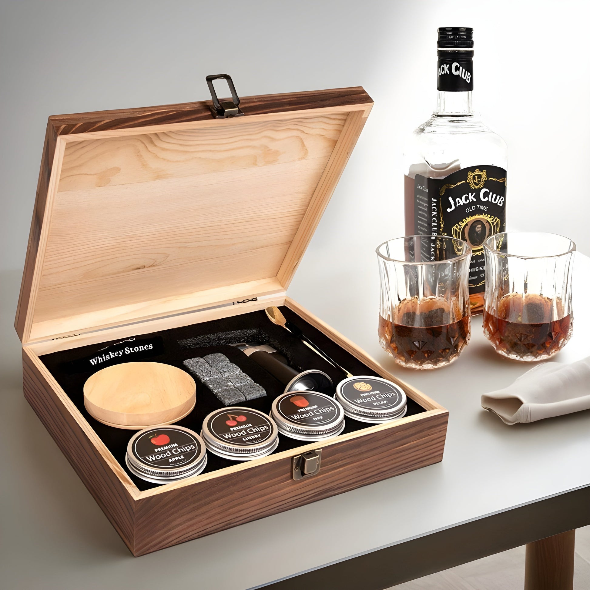 Kit Affumicatore per Cocktail - Con Scatola in Legno Regalo GuerraHome