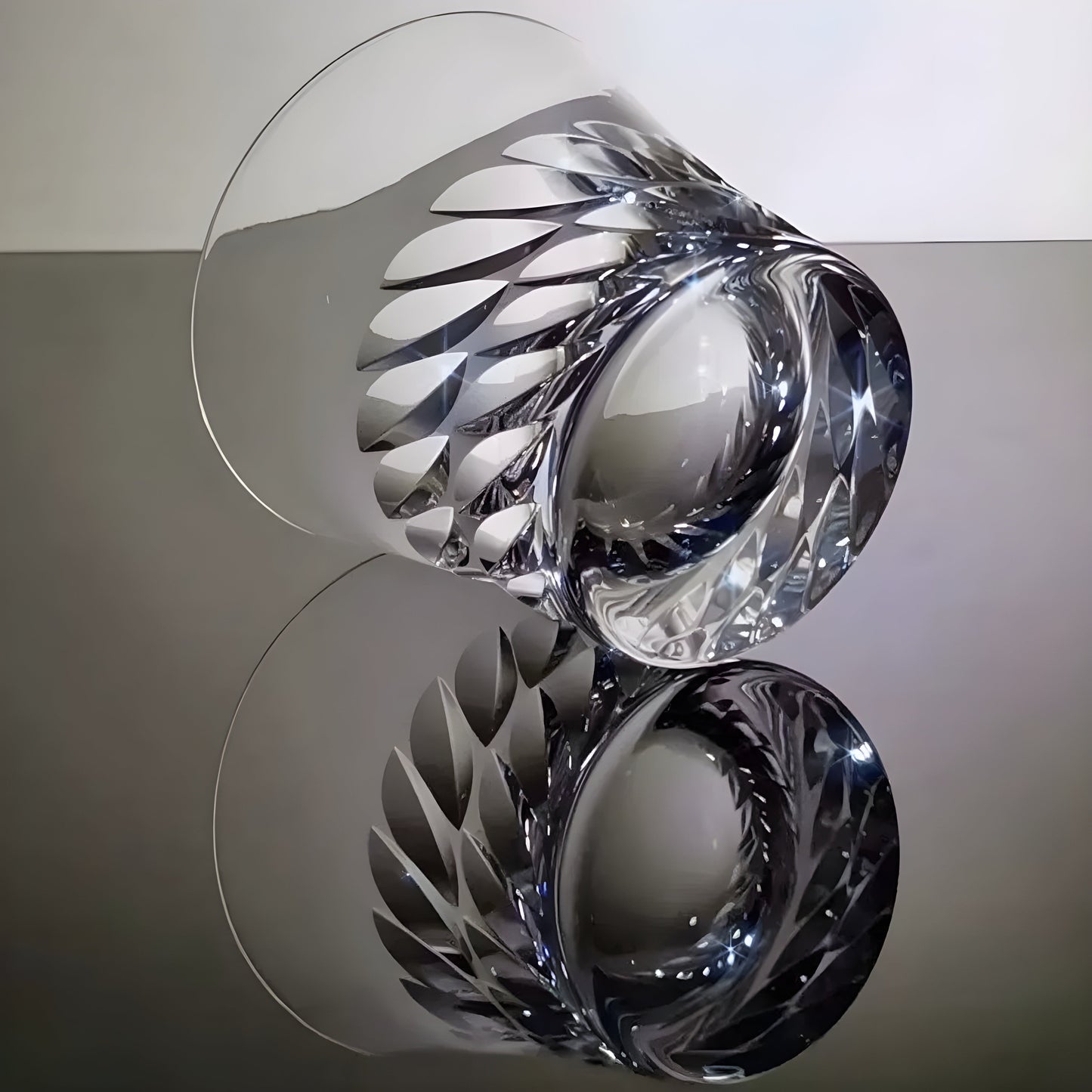 Bicchiere Cristallo – ‘GLORIA Angel Wings’ / ‘CRYSTA Light of Life’ – Scatola in legno GuerraHome