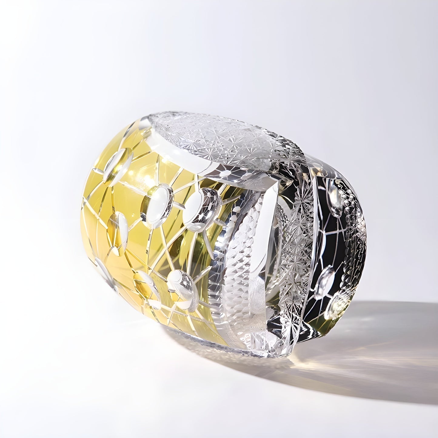 Bicchiere Edo Kiriko – ‘Venere’ (Oro/Nero) – Scatola in legno GuerraHome