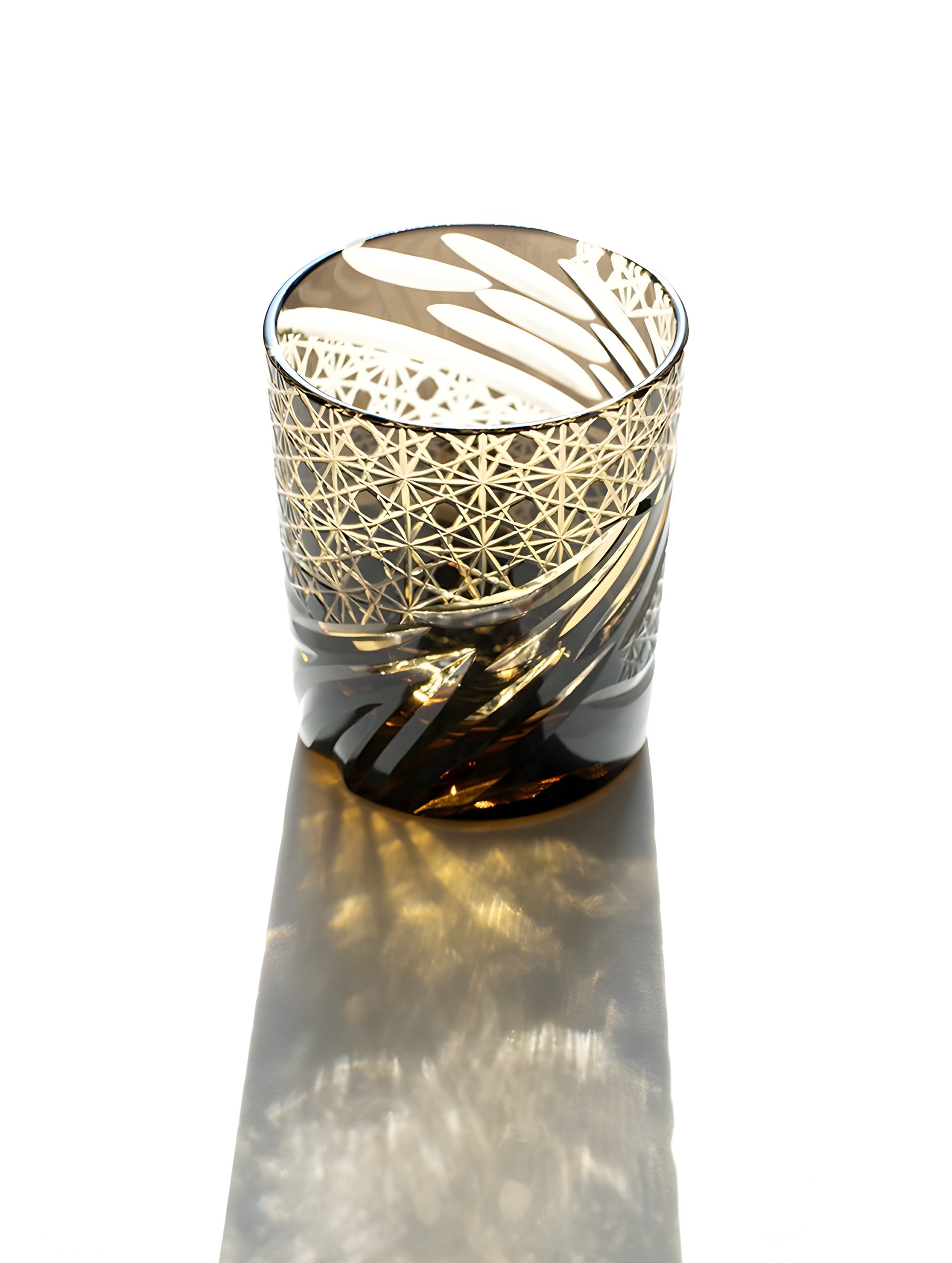 Bicchiere Edo Kiriko- 'Occhio del Drago' – Scatola in Legno GuerraHome