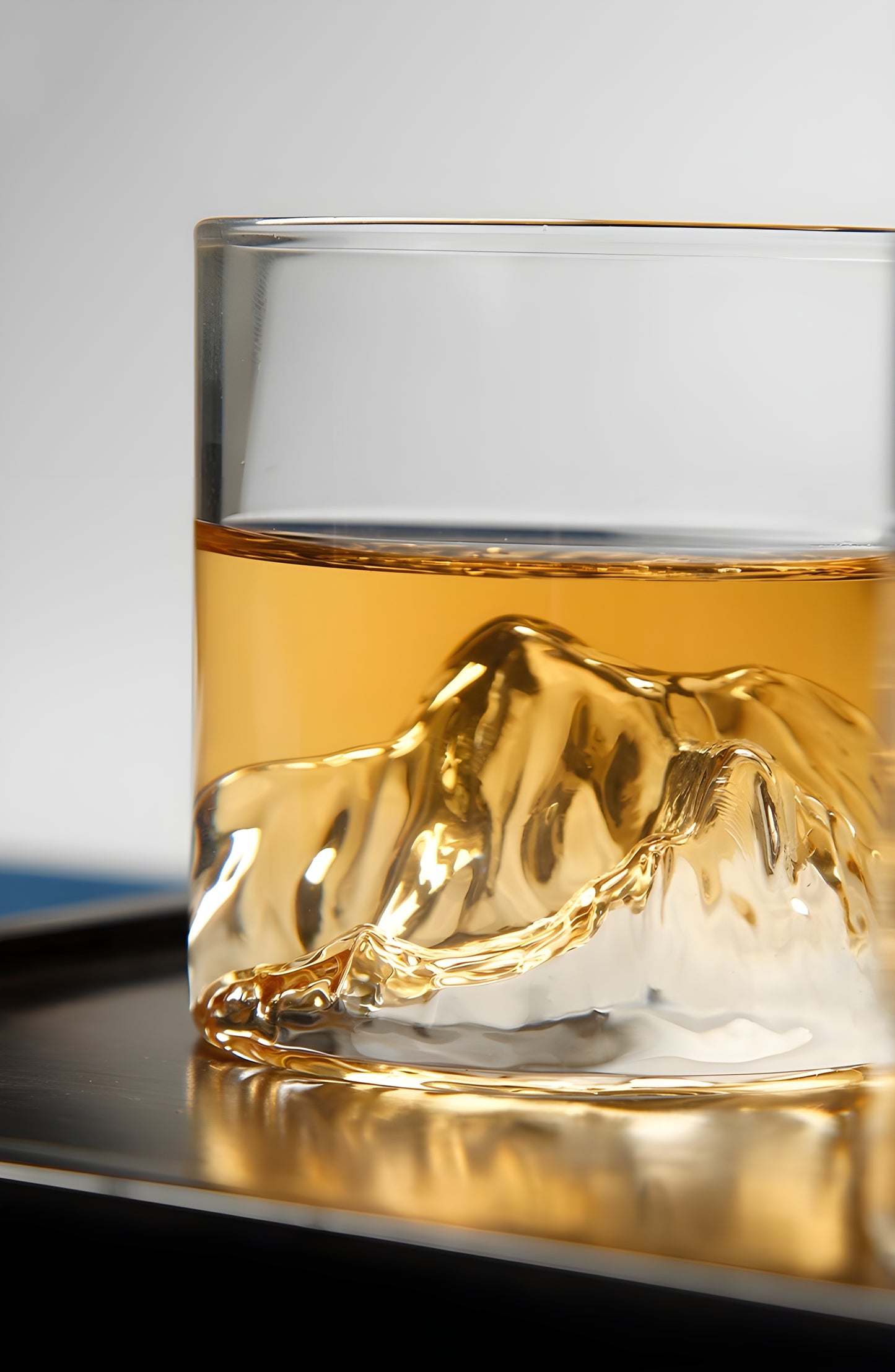 Bicchiere da Whisky – 'Monte Fuji' - Scatola in legno