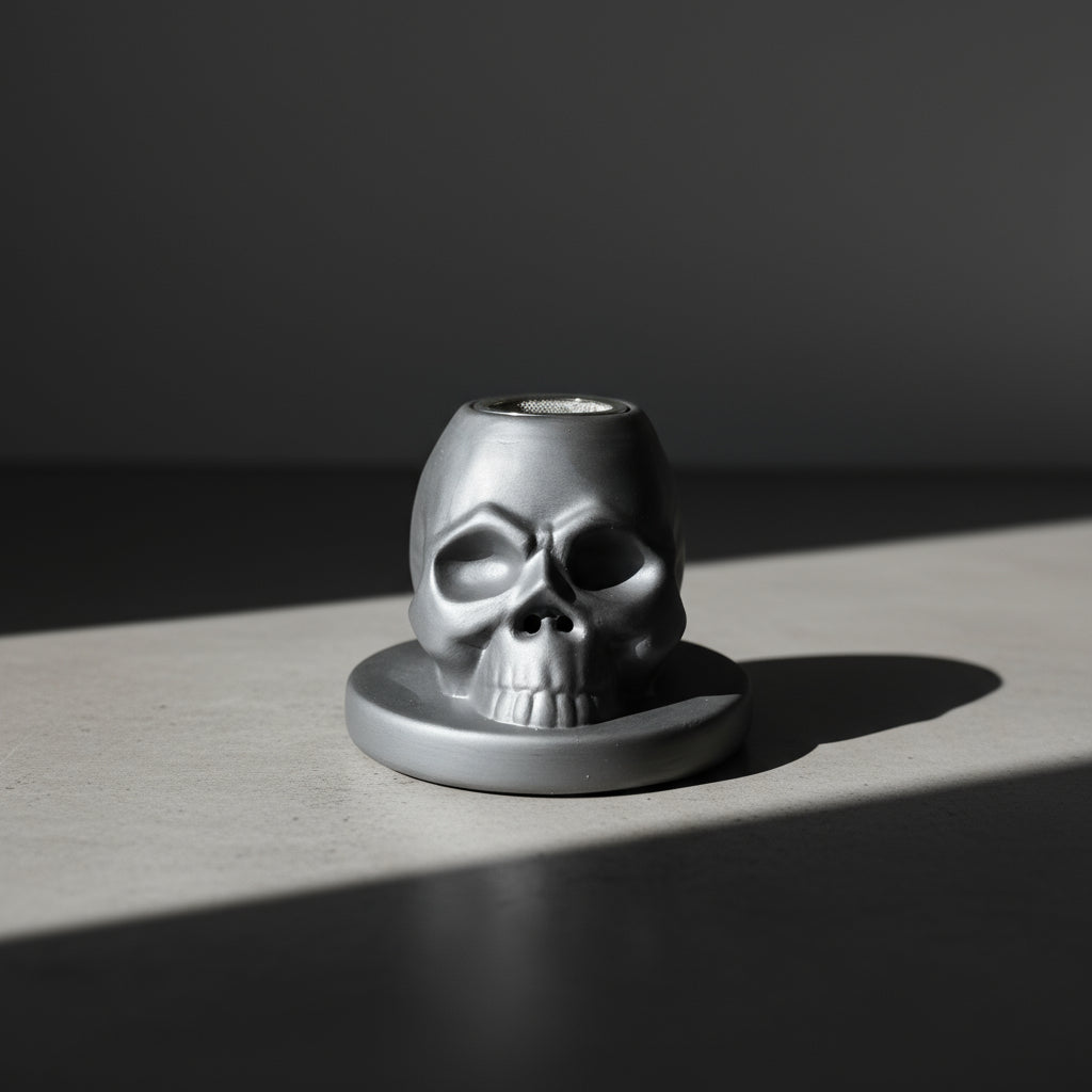 Set Affumicatore per Cocktail 'Skullfire' – Kit da Whisky con 4 Tipi di Legno – Box Regalo