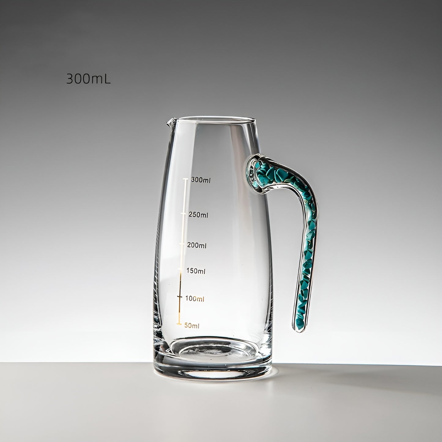 Bicchieri da Shot in Cristallo – Modello 'Diamante' (Versione Oro o Turchese) con Decanter