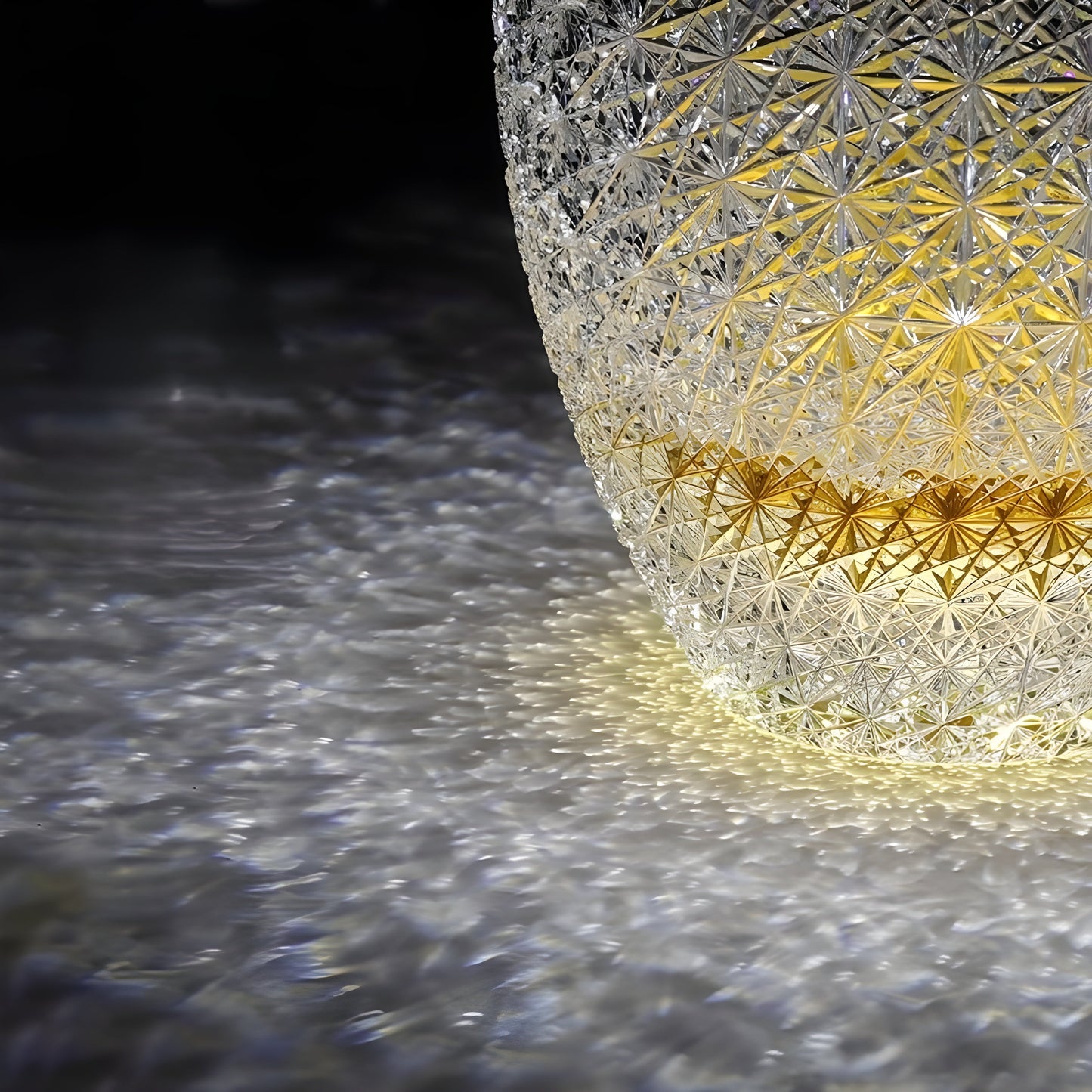 Bicchiere Edo Kiriko – ‘Via Lattea’ – Scatola in legno GuerraHome