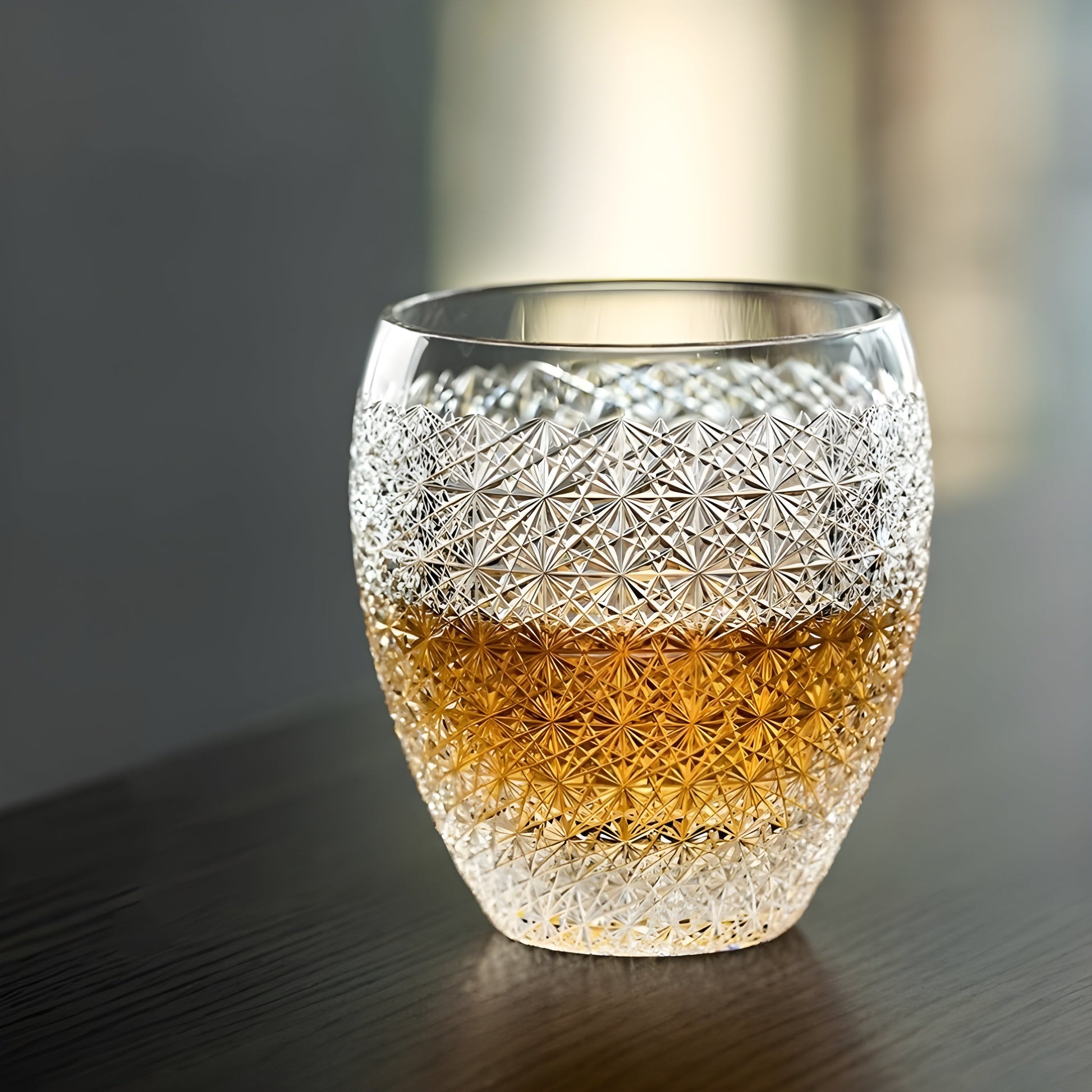 Bicchiere Edo Kiriko – ‘Via Lattea’ – Scatola in legno GuerraHome