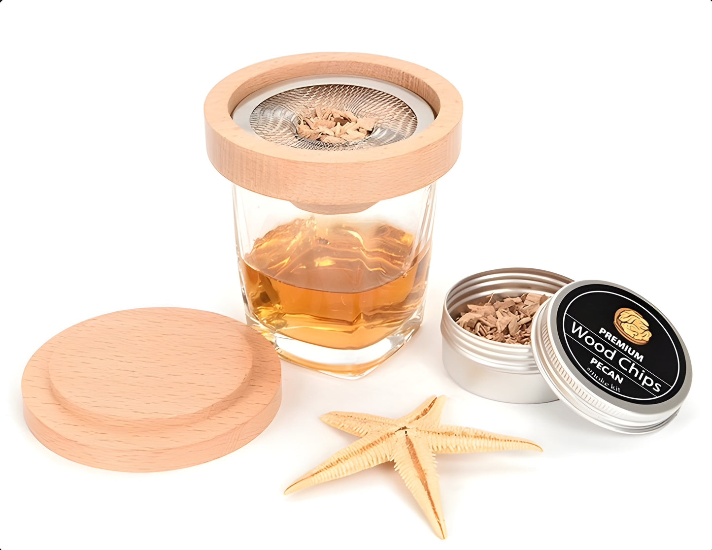 Kit Affumicatore per Cocktail - Con Scatola in Legno Regalo GuerraHome