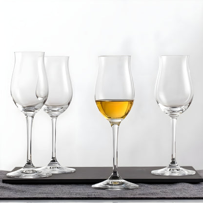 Calice da Degustazione Professionale in Cristallo – Bicchiere Tulip (Copita) per Whisky, Brandy, Rum e Cognac GuerraHome