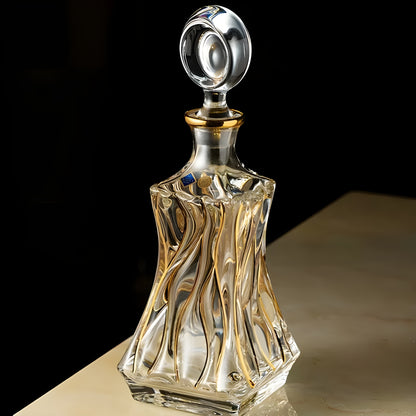 Set Calici e Decanter in Cristallo Bohemia – Modello Vortice Reale