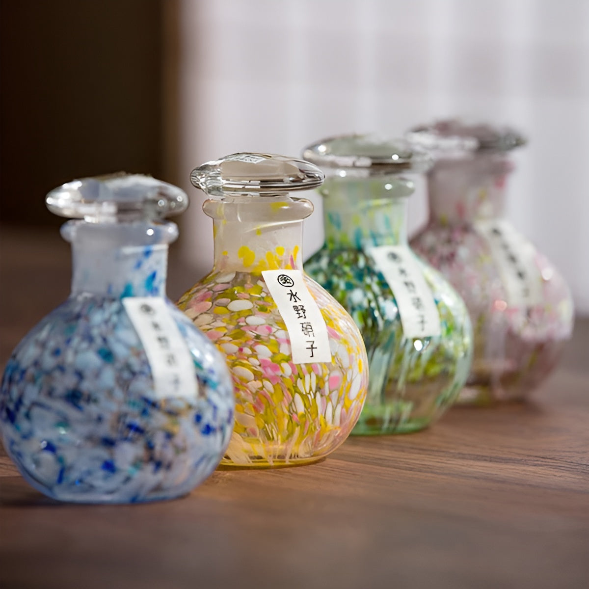 Set Bottiglie Artigianali Misuno Per Olio – “Essenza delle Quattro Stagioni” GuerraHome