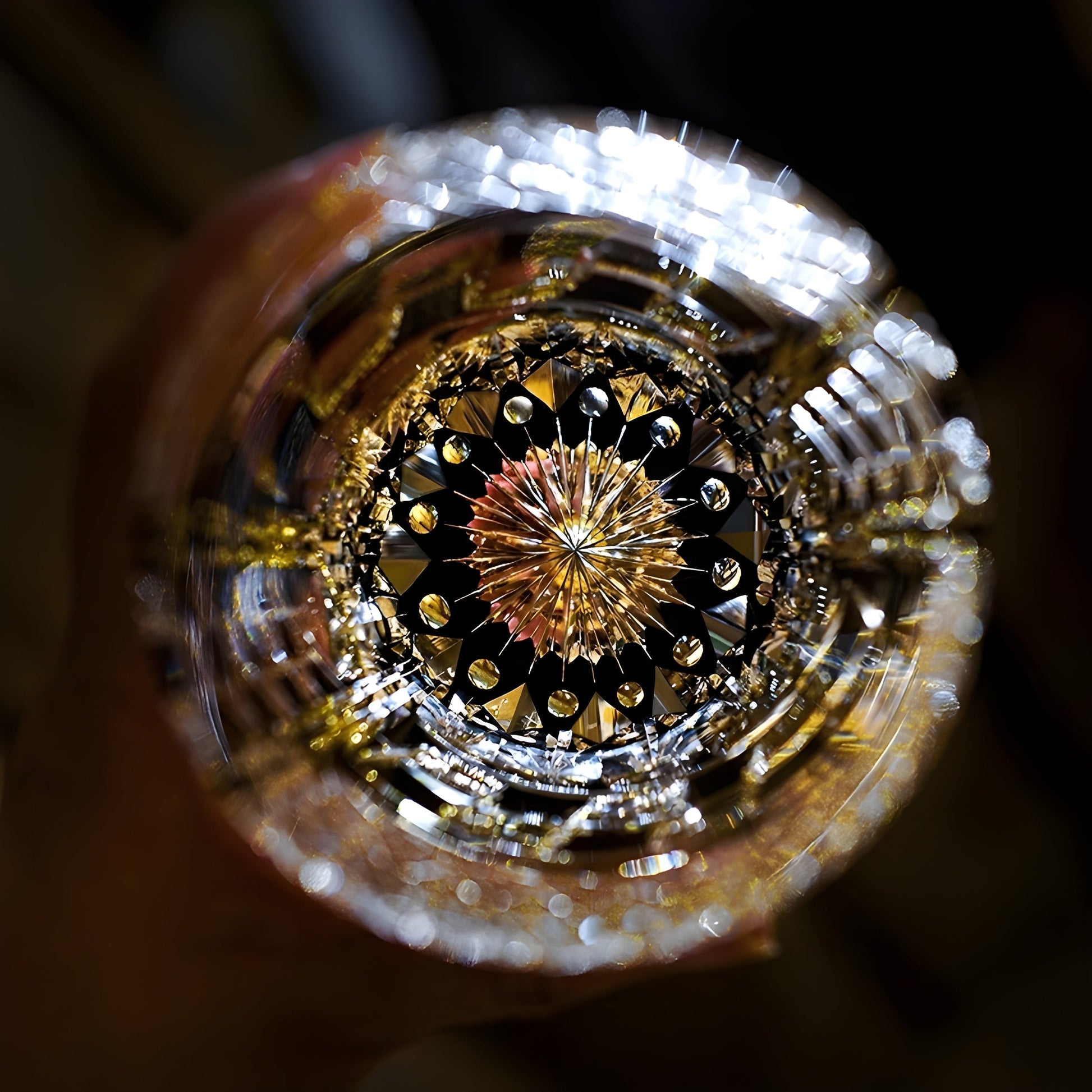 Bicchiere Edo Kiriko – “Costellazione Nera” – Scatola in legno GuerraHome