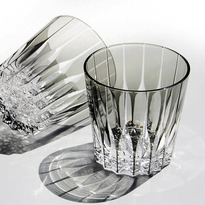 Bicchiere Edo Kiriko – Kagami Design 'Asterismo' – Scatola in Legno GuerraHome