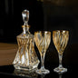 Set Calici e Decanter in Cristallo Bohemia – Modello Vortice Reale
