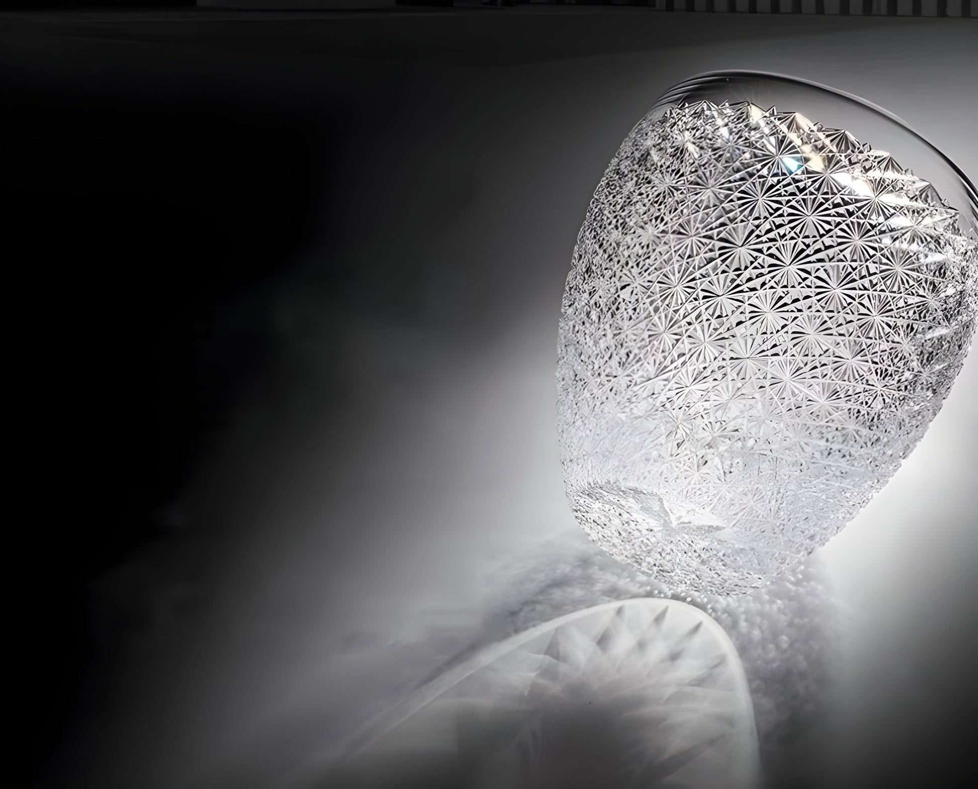 Bicchiere Edo Kiriko – ‘Via Lattea’ – Scatola in legno GuerraHome