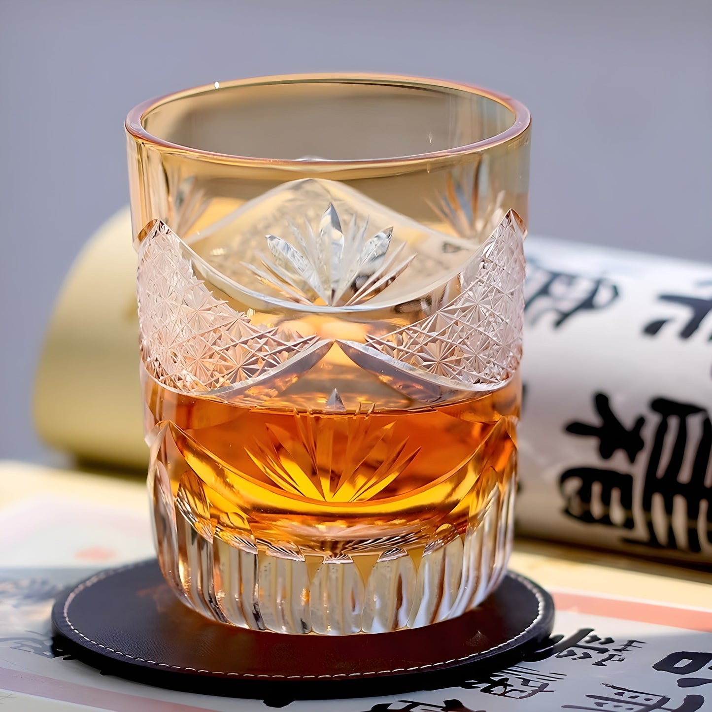 Bicchieri Edo Kiriko – “ Alba & Tramonto ” – Lowball / Highball GuerraHome