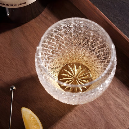 Bicchiere Edo Kiriko – ‘Via Lattea’ – Scatola in legno GuerraHome