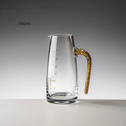 Bicchieri da Shot in Cristallo – Modello 'Diamante' (Versione Oro o Turchese) con Decanter