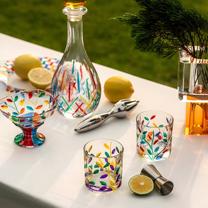 'Giardino Veneziano' – Bicchiere in Cristallo | Collezione Murano | Design Ispirato a Zecchin GuerraHome