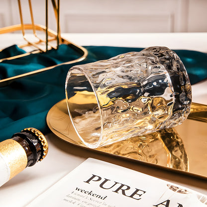 Japanese EDO First Snow Old Fashioned Glass Whiskey Cup Wood Gift Box Whisky Thick Crystal Hammer Heavy Wine Tumbler Beer Mug GuerraHome