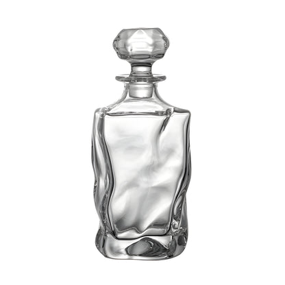 Irregular Art Design Wine Bottle Whisky Decanter Brandy Liquor XO Dispenser Light Luxury Crystal Glass Whiskey Divider Cup Set GuerraHome