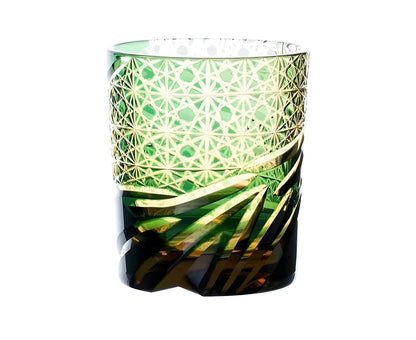 Bicchiere Edo Kiriko- 'Occhio del Drago' – Scatola in Legno GuerraHome