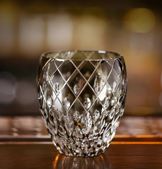 Bicchiere Edo Kiriko – Kaleidoscopio Giapponese –  Scatola in Legno GuerraHome