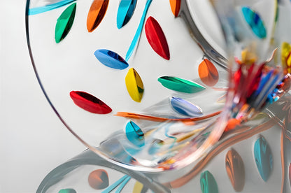 Bicchiere in Cristallo ‘Foglie Policrome’ – Collezione Murano | Design Ispirato a Zecchin GuerraHome