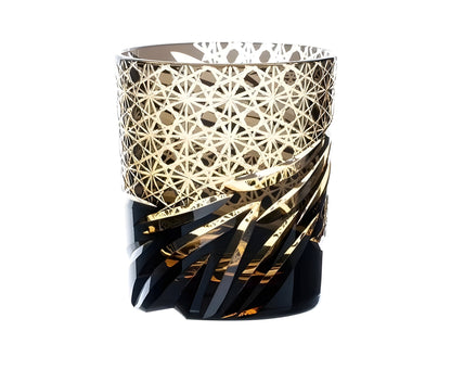 Bicchiere Edo Kiriko- 'Occhio del Drago' – Scatola in Legno GuerraHome