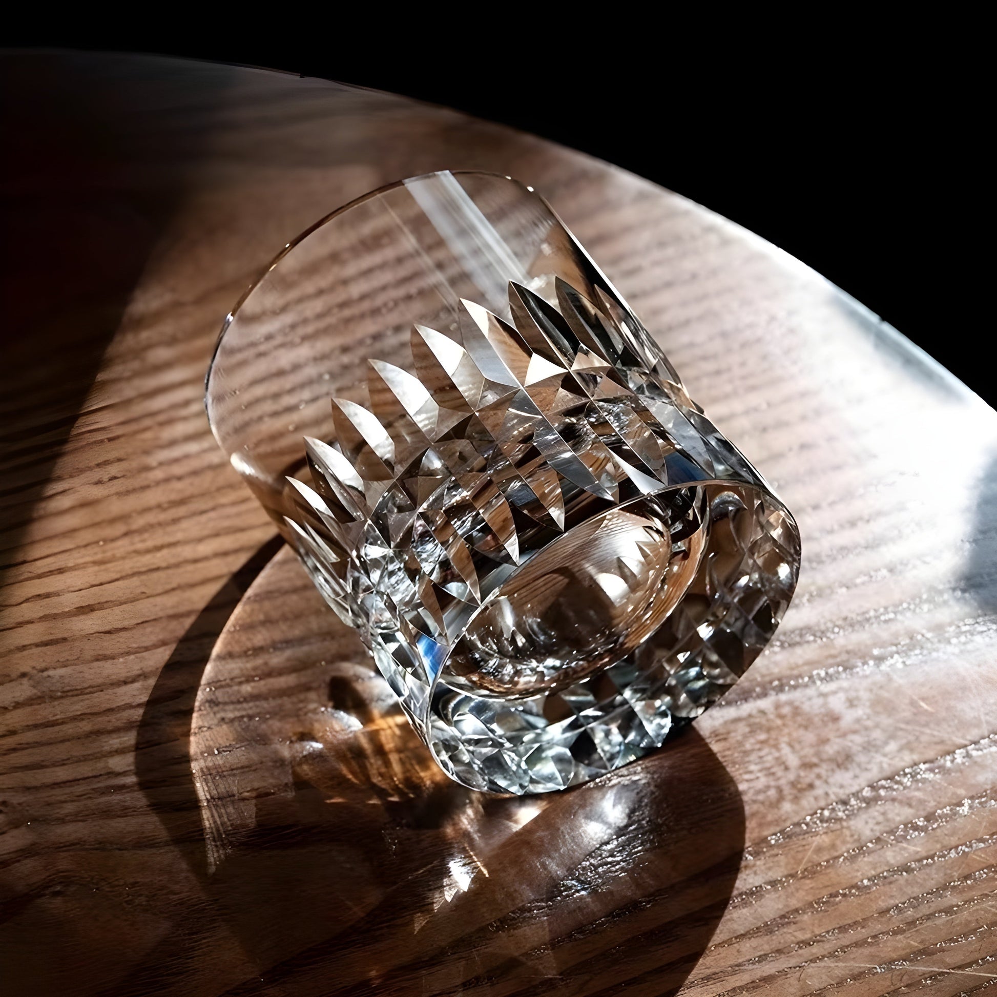 Diamond Cut Asterism Hand Carving Crystal Old Fashioned Glass Thick Heavy Classics Whiskey Rocks Wine Cup Beer Tumbler Lowball GuerraHome