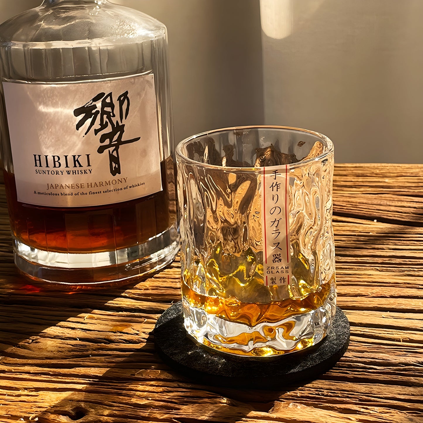 Japanese EDO First Snow Old Fashioned Glass Whiskey Cup Wood Gift Box Whisky Thick Crystal Hammer Heavy Wine Tumbler Beer Mug GuerraHome