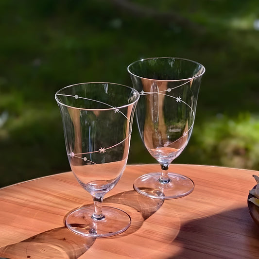 Calice Kimura - 'Scie Stellari' - Cristallo Giapponese Intagliato GuerraHome