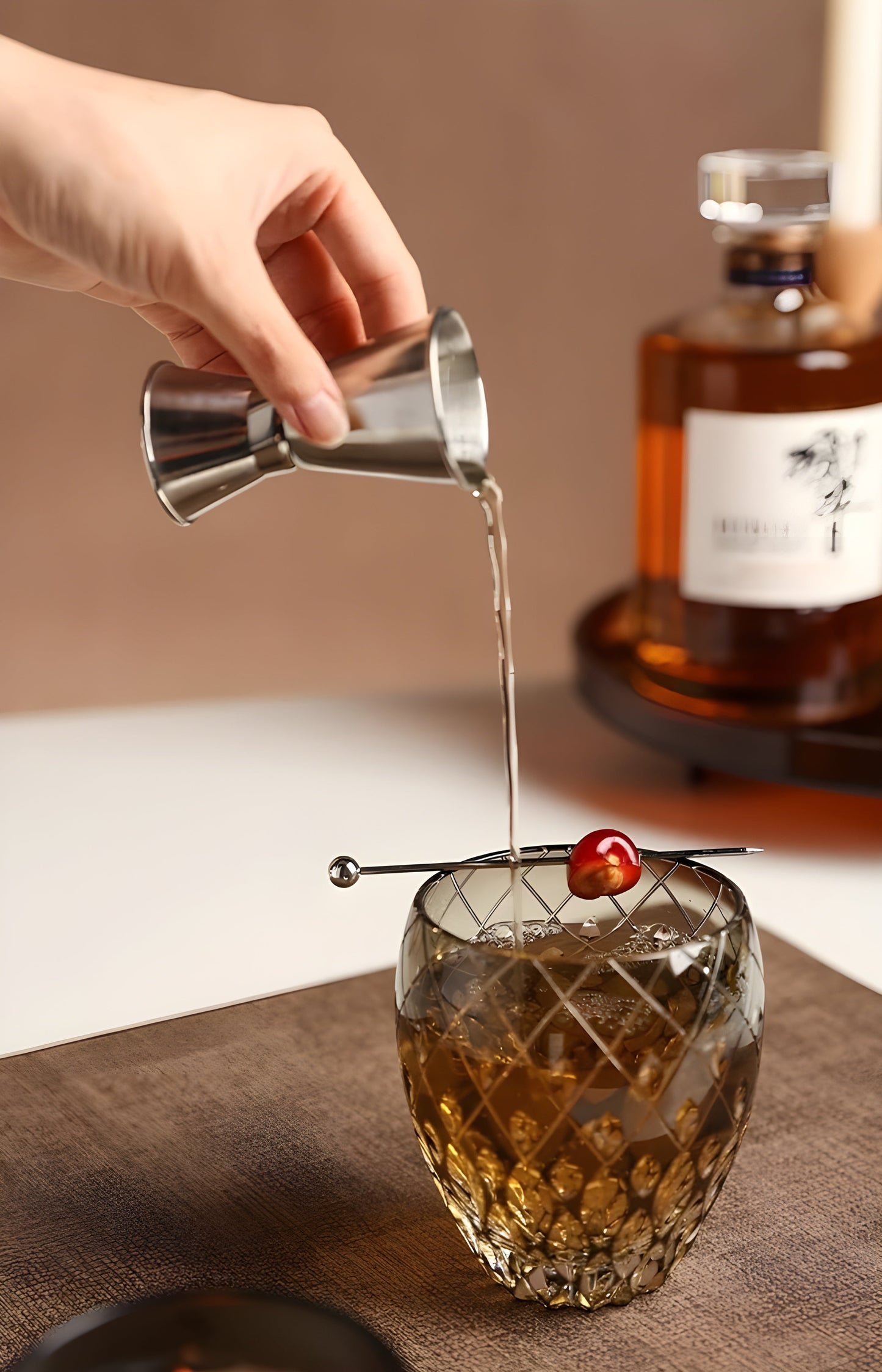 Bicchiere Edo Kiriko – Kaleidoscopio Giapponese –  Scatola in Legno GuerraHome