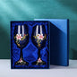 Enamel Goblet Crystal Glass Cup Home Use Set GuerraHome