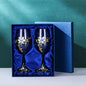 Enamel Goblet Crystal Glass Cup Home Use Set GuerraHome