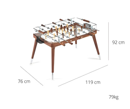 90 Minuto Classic – Biliardino di Design in Noce Canaletto American Walnut